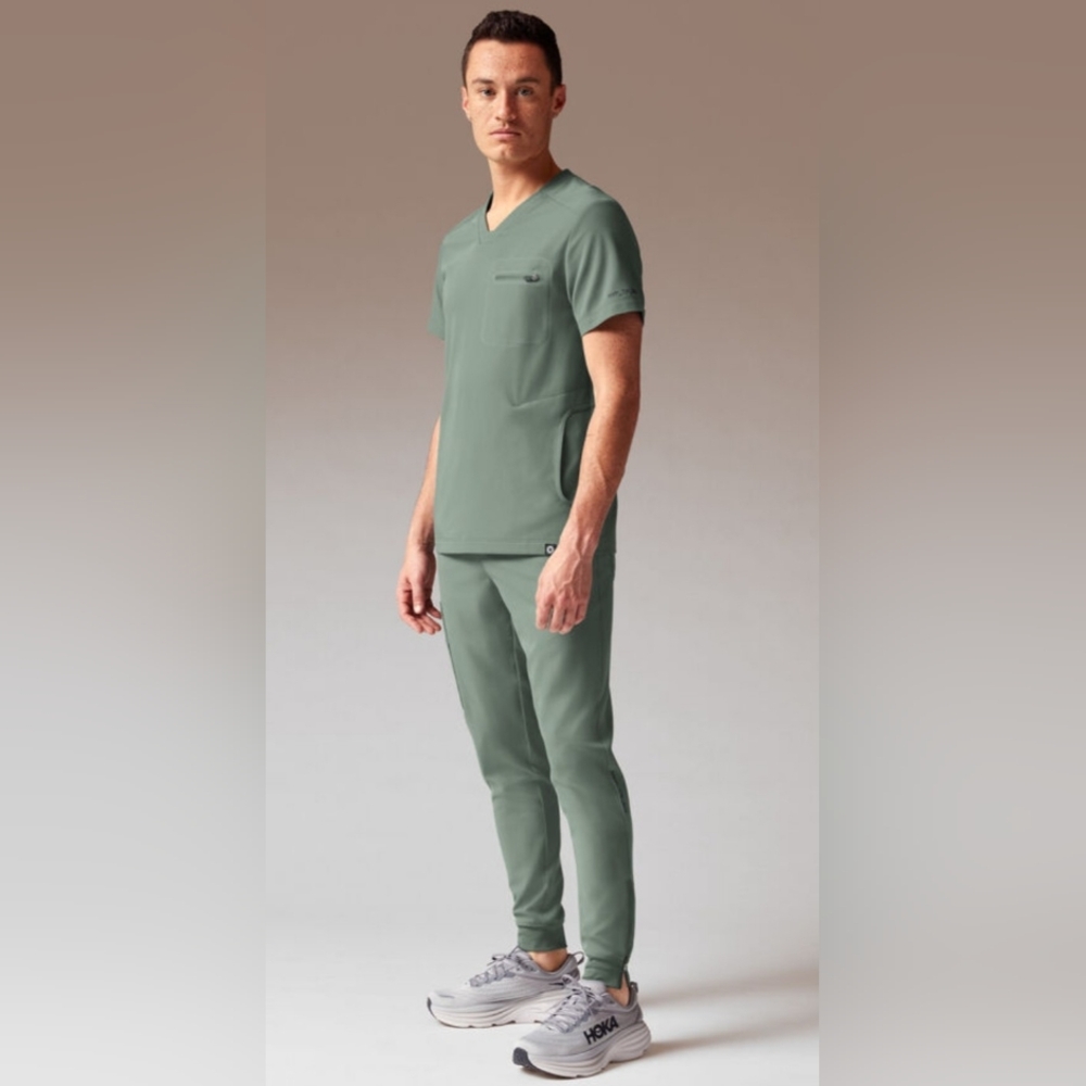Mens Hypothesis Scrubs Set - Medium In Mineral